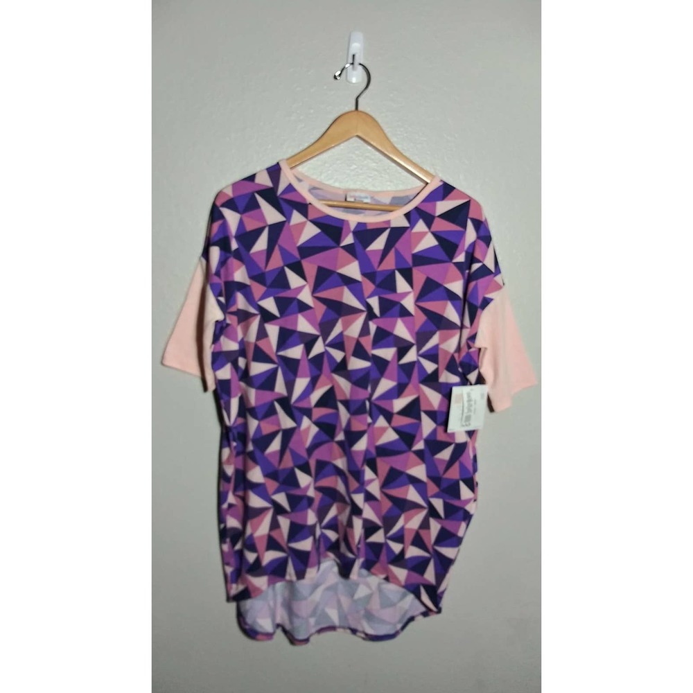 LulaRoe Womens Shirt Multicolor Shortsleeve Sz XXS